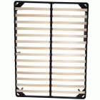 Wooden Slats Frame Queens Size, folded in 2 parts, with 6 legs, 151x202