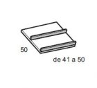 Inclined shoe shelf 50