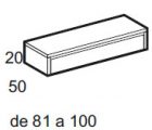 Wall-mounted drawer unit with 1 drawer 100