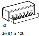 Drawer and trouser rack 100