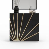 Oro Black Single Dresser