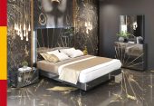 Oro Black Bed with Frames