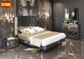 Oro Black Bed with Frames